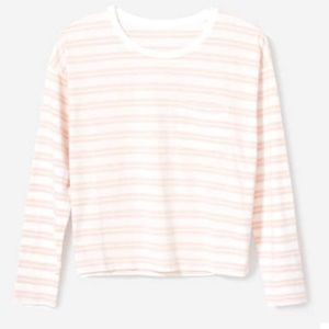 Everlane Long-Sleeve Box-Cut Tee